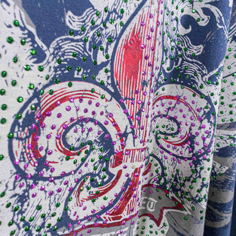 Destroy Eagle Bedazzled AOP T-Shirt Cyber Goth