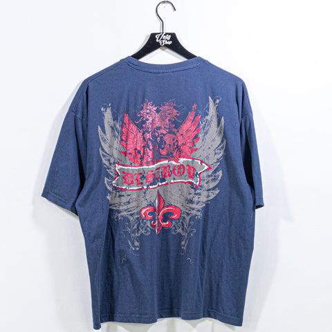 Destroy Eagle Bedazzled AOP T-Shirt Cyber Goth
