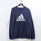 Adidas Three Stripe Logo Sweatshirt Crewneck