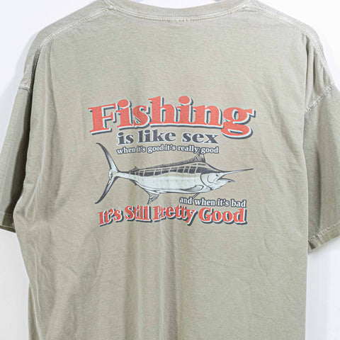 Fishing Is Like Sex T-Shirt Funny Kona Hawaii