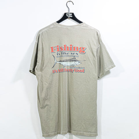 Fishing Is Like Sex T-Shirt Funny Kona Hawaii