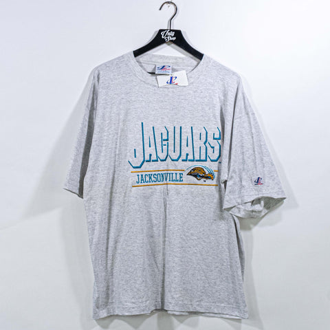 Jacksonville Jaguars Embroidered T-Shirt NFL Logo Athletic Football