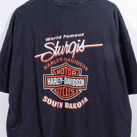 Harley Davidson Motorcycles Pocket T-Shirt Sturgis South Dakota