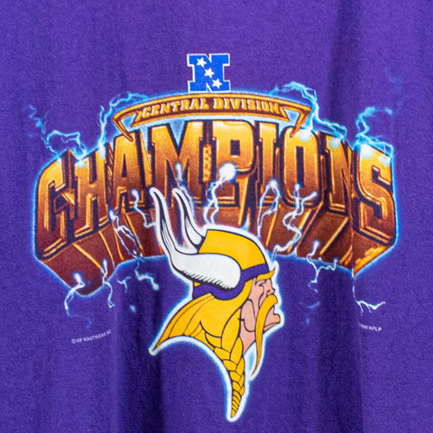 Minnesota Vikings 1998 NFC Champions T-Shirt Lightning NFL Football