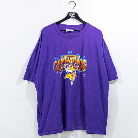 Minnesota Vikings 1998 NFC Champions T-Shirt Lightning NFL Football