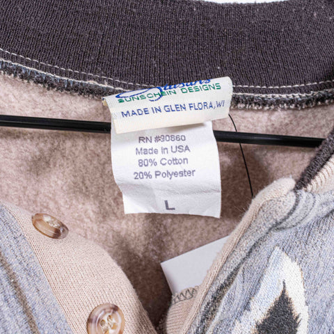 Nature Deer Wilderness AOP Henley Sweatshirt Artisans Sunschein Designs