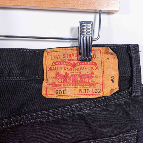 Levis 501 Button Fly Jeans Grunge Skater