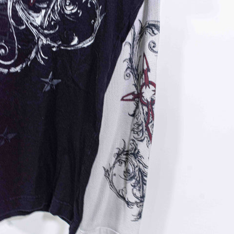 Helix Crosses AOP Layered T-Shirt Mall Cyber Goth