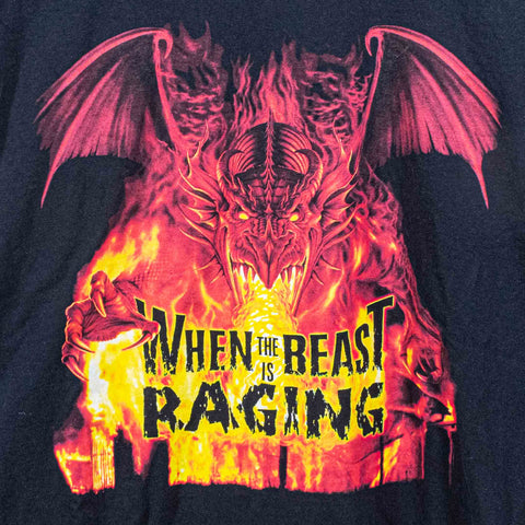 Fireman Dragon T-Shirt When The Beast Is Raging Take It