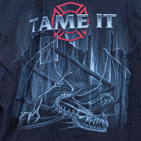 Fireman Dragon T-Shirt When The Beast Is Raging Take It