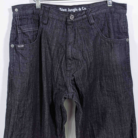 5ive Jungle Baggy Jeans Wide Leg Hip Hop