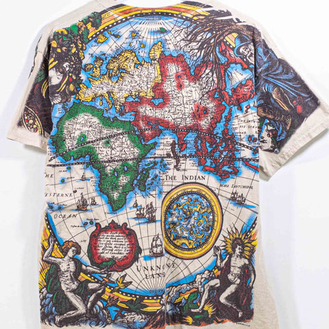 Liquid Blue Atlas Old World Map AOP T-Shirt