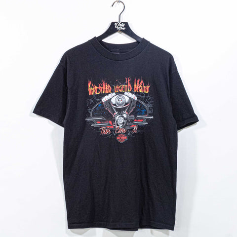 Harley Davidson Motorcycles T-Shirt Flames Another Legend Begins