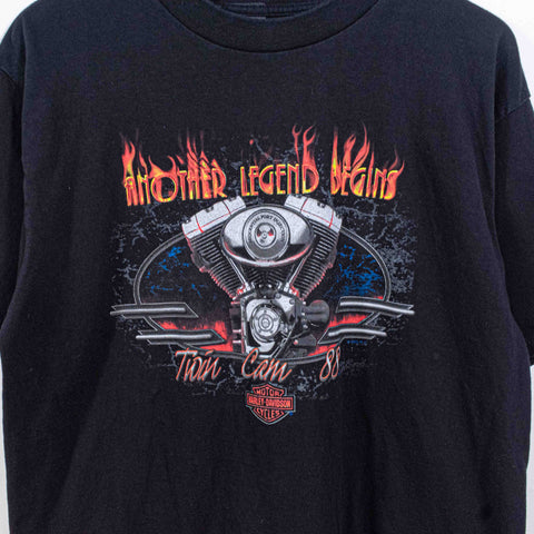 Harley Davidson Motorcycles T-Shirt Flames Another Legend Begins