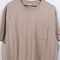 Old Navy Blank Brown Pocket T-Shirt Single Stitch