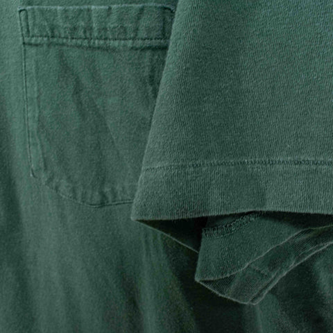 GAP Blank Green Pocket T-Shirt Made in USA Single Stitch