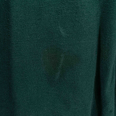 Old Navy Blank Green Pocket T-Shirt Single Stitch