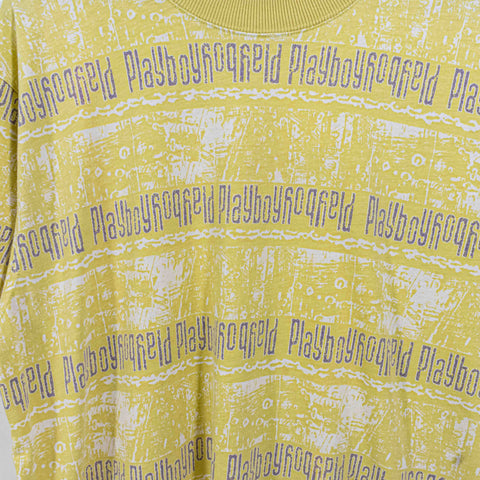 PlayBoy AOP T-Shirt Striped Spell Out