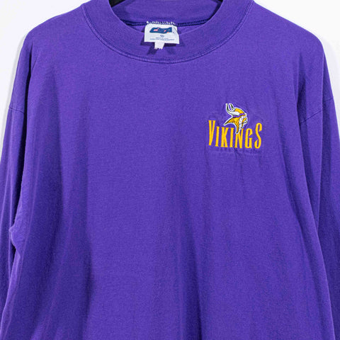 Minnesota Vikings NFL Mock Neck T-Shirt Long Sleeve Football