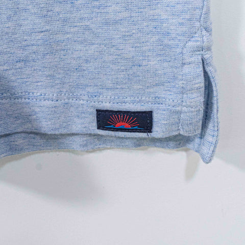 Faherty Movement Heather Light Blue Polo
