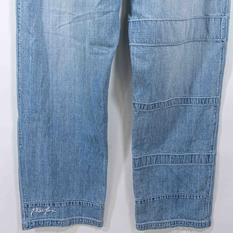 Phat Farm Patchwork Baggy Denim Jeans Hip Hop