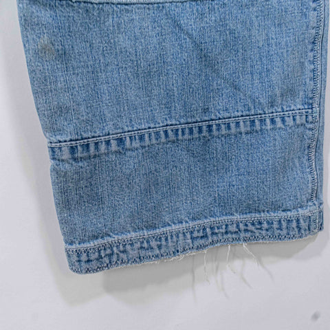 Phat Farm Patchwork Baggy Denim Jeans Hip Hop