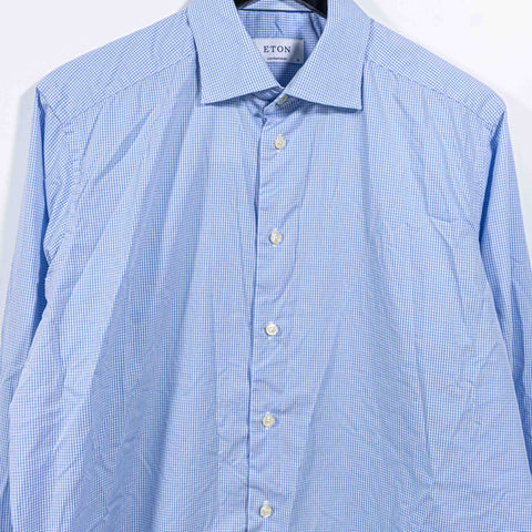 ETON Contemporary Plaid Check Button Shirt