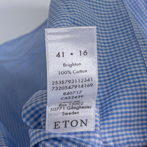 ETON Contemporary Plaid Check Button Shirt