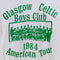 Glasgow Celtic Boys Club 1984 American Tour T-Shirt Soccer Futbol