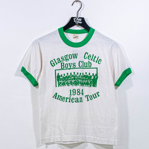 Glasgow Celtic Boys Club 1984 American Tour T-Shirt Soccer Futbol