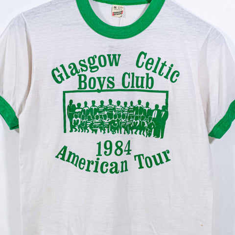 Glasgow Celtic Boys Club 1984 American Tour T-Shirt Soccer Futbol