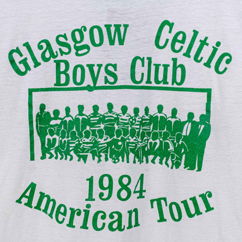 Glasgow Celtic Boys Club 1984 American Tour T-Shirt Soccer Futbol