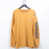 Carhartt Logo Pocket T-Shirt Long Sleeve Spell Out