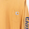 Carhartt Logo Pocket T-Shirt Long Sleeve Spell Out