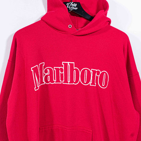 Marlboro Spell Out Hoodie Sweatshirt