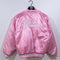 New York Yankees Pink Satin Bomber Jacket MLB