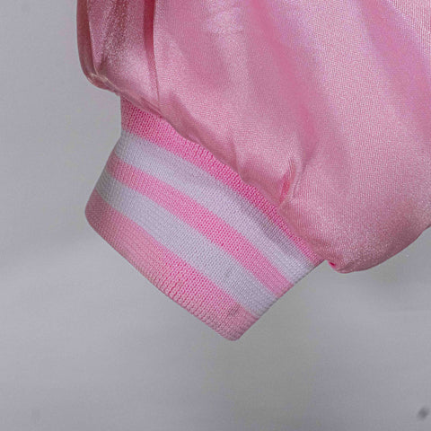 New York Yankees Pink Satin Bomber Jacket MLB