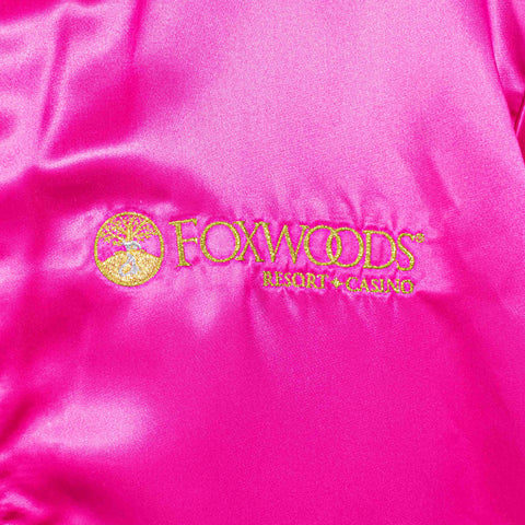 Foxwoods Resort & Casino Satin Bomber Jacket Reversible
