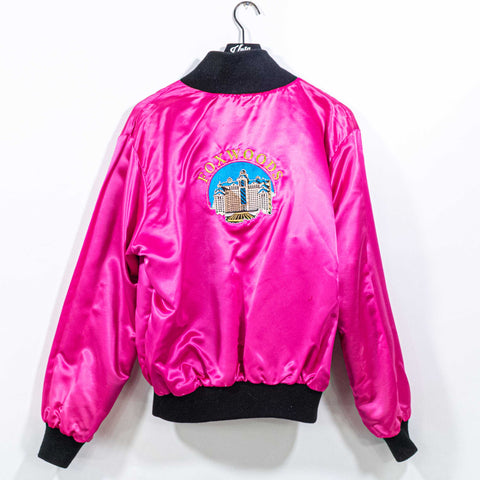 Foxwoods Resort & Casino Satin Bomber Jacket Reversible