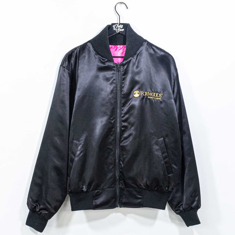 Foxwoods Resort & Casino Satin Bomber Jacket Reversible