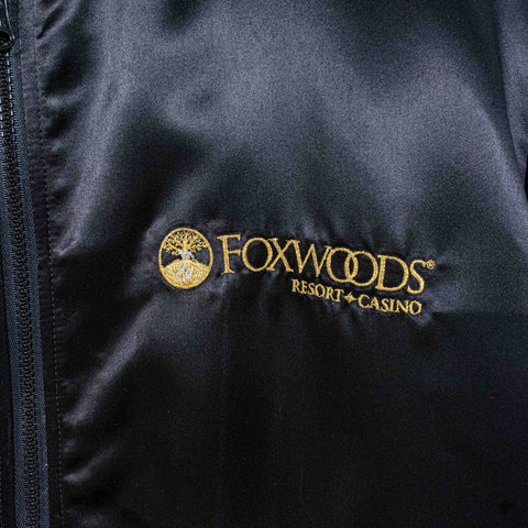Foxwoods Resort & Casino Satin Bomber Jacket Reversible