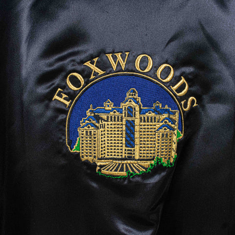 Foxwoods Resort & Casino Satin Bomber Jacket Reversible