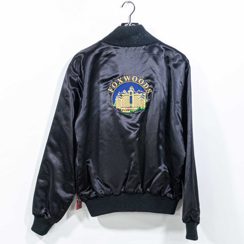 Foxwoods Resort & Casino Satin Bomber Jacket Reversible