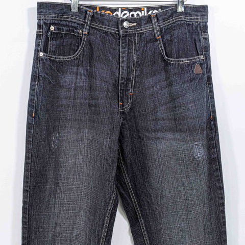 Akademiks Baggy Jeans Hip Hop Wide Leg