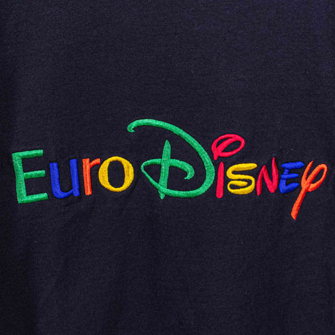 Euro Disney T-Shirt Embroidered Rainbow Logo