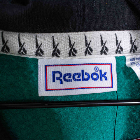 Reebok Logo Two Tone Hoodie Sweatshirt