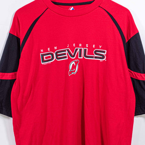 New Jersey Devils Hockey T-Shirt NHL Majestic