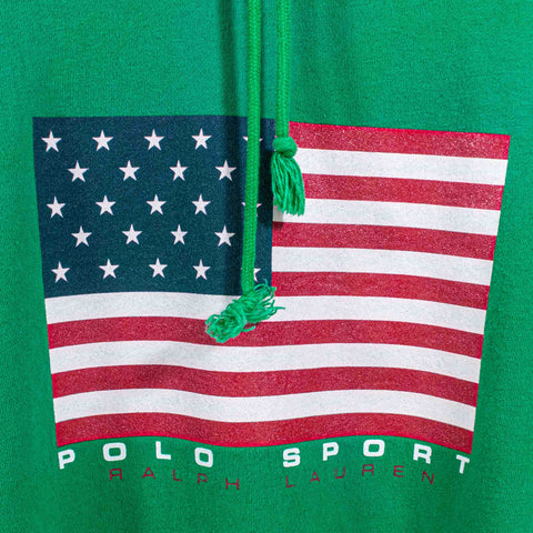 Polo Sport Ralph Lauren American Flag Hoodie Sweatshirt