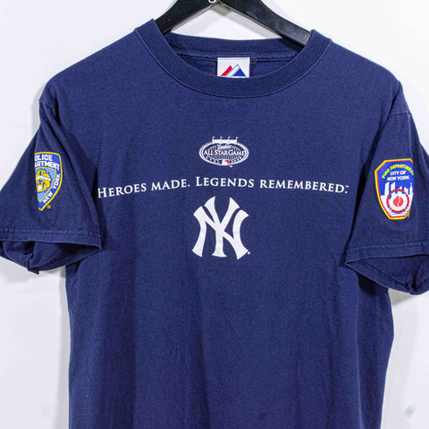 2008 MLB All Star Game New York T-Shirt Yankee Stadium FDNY NYPD