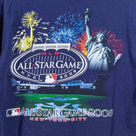 2008 MLB All Star Game New York T-Shirt Yankee Stadium FDNY NYPD